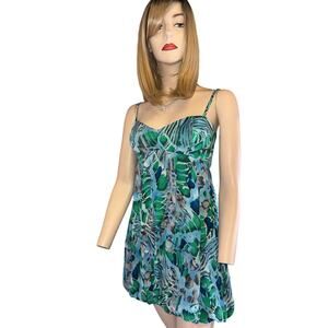 marciano blue and green women sun dress Sz s/p